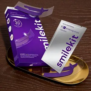 18 Pairs Whitening Strips, Gentle Non-Acid Tooth Care, Mint Flavor Fresh Breath, Bright Smile Teeth Whitening Kit, Portable Pack