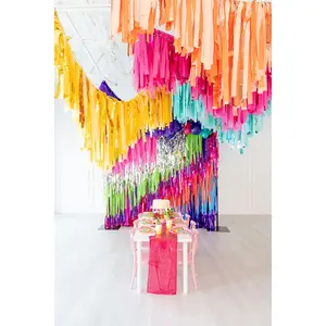 Groovy Glitterfest Fringe Backdrop