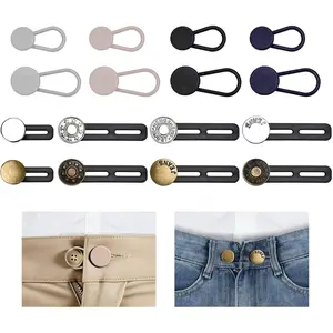 16 PCS Button Extenders for Jeans, Waist Adjuster for Pants, Jeans Button Extender, Waistband Extension 1-1.8 Inches, Invisible Extenders Set Fit Casual/Suit Pants, Short Skirts, Maternity