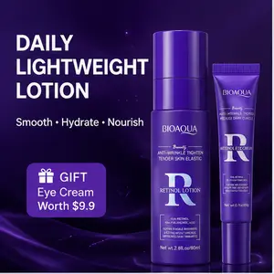 Retinol Hyaluronic Acid Facial Moisturizer - Fragrance-Infused Glycerin Daily Skincare Lotion for Moisturizing, Tightening, Restoring Radiant, Silky Smooth Hydrated Skin