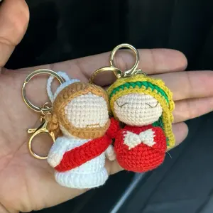 Religious Handmade Crochet Keychain