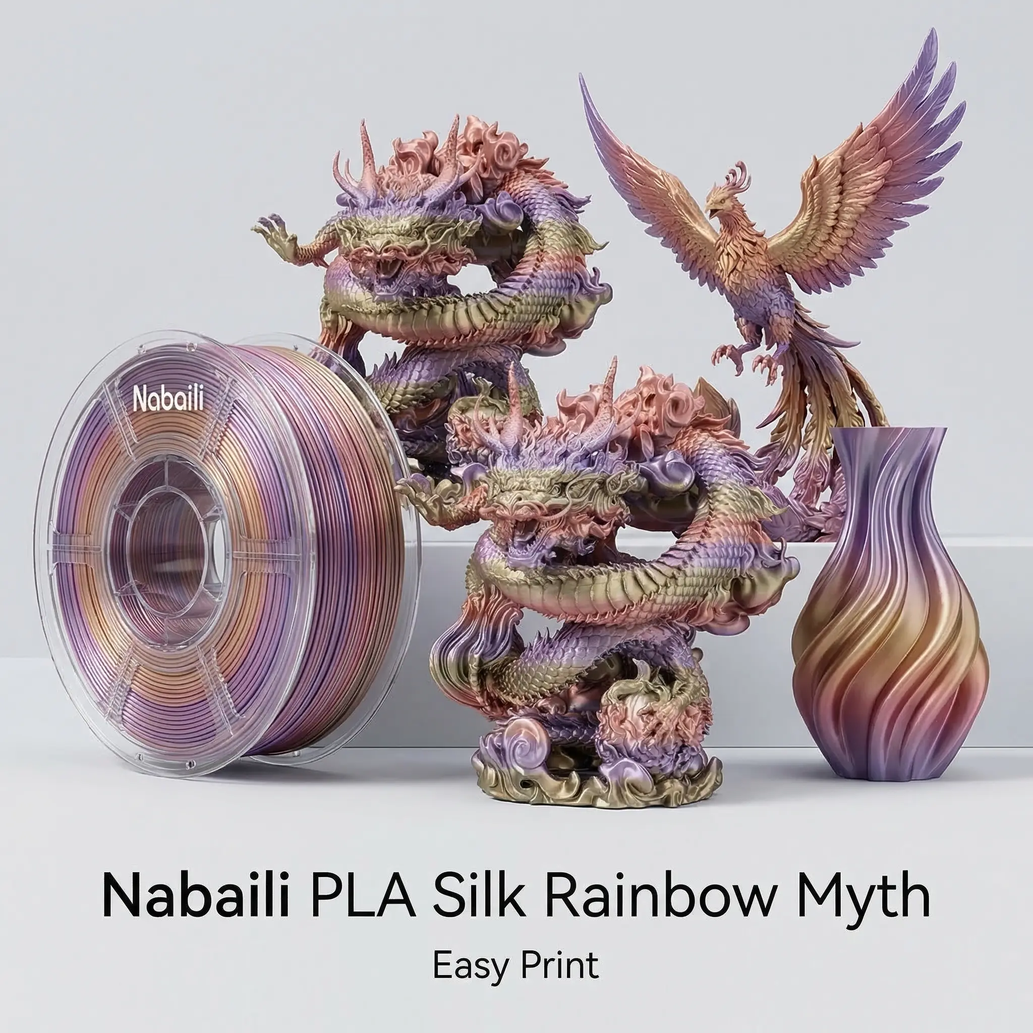 #PLASCCHSH Rainbow PLA Myth 3D Printing Filament, Computers & Office 3D Printing Supplies Accessory