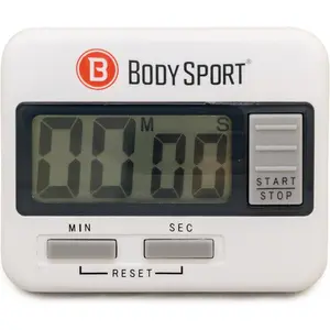 Body Sport Digital Timer Stopwatch for Fitness & Exercise Routines - Easy to Use, Battery Operated, Multifunctional Time Tracker for Home, Gym