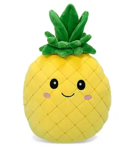 DOLLIBU 11" Super Squishy Polyester Fruit Theme Stuffed Toy - Adorable Soft SNUG-MOOSHIES Pineapple Plush Toy
