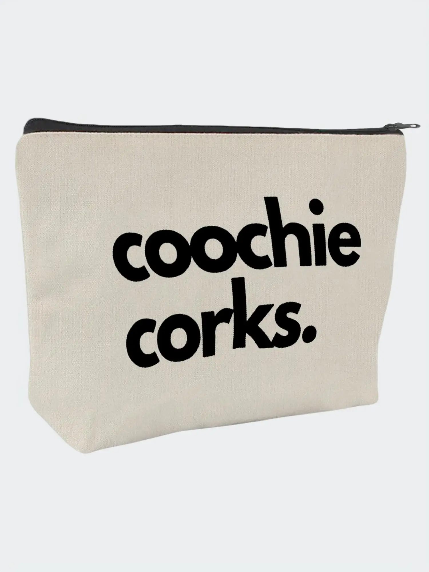 Beige Letter Pattern Large Capacity Makeup Bag, Casual Zipper Makeup Organizer Pouch, Cosmetic Pouch, Pouch Bags, Travel Essentials, Versatile Storage