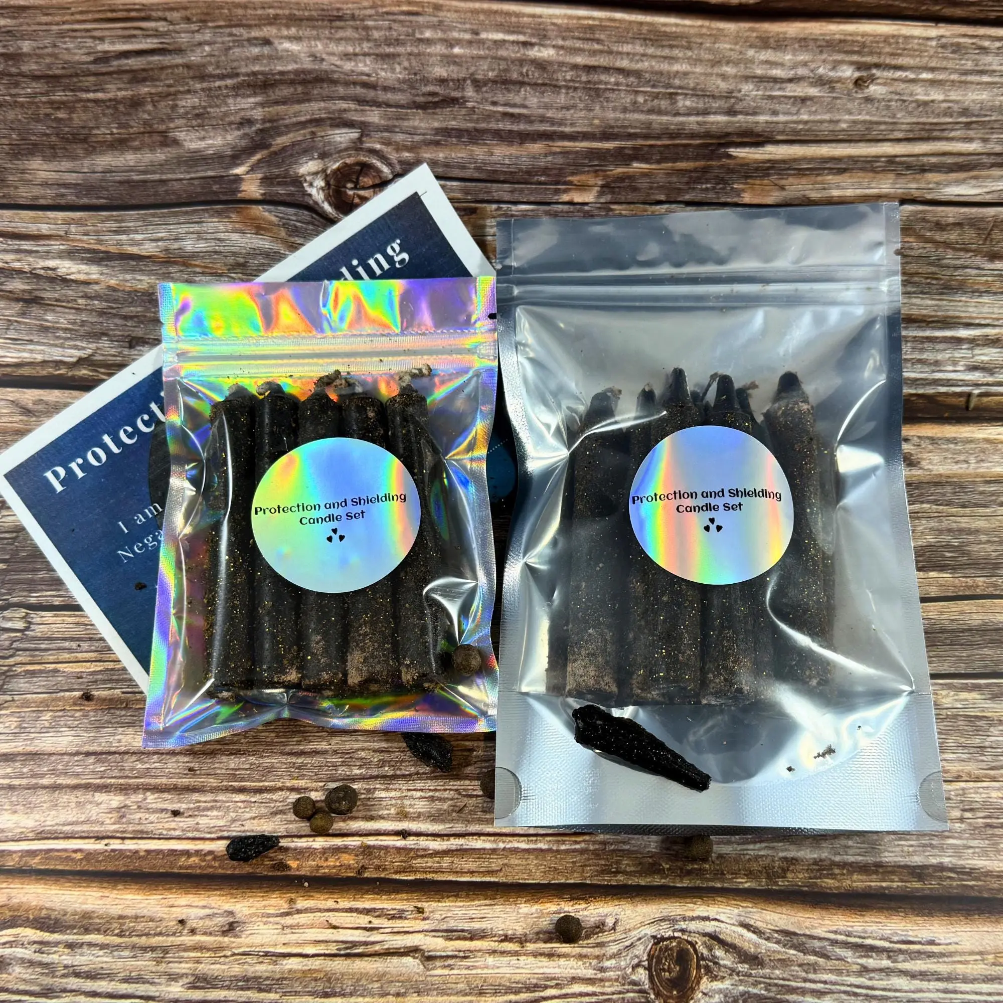 Protection Dressed Candles –  Shielding, Energy Clearing Ritual Set