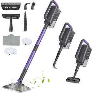 Steam Mop, Steam Cleaner with 400ML Water , 2 Washable Pads, 23FT Power  floor steamer, Detachable Steam Mops for sealed Hard Floors, Marble, Stone, Hardwood (Lavender)