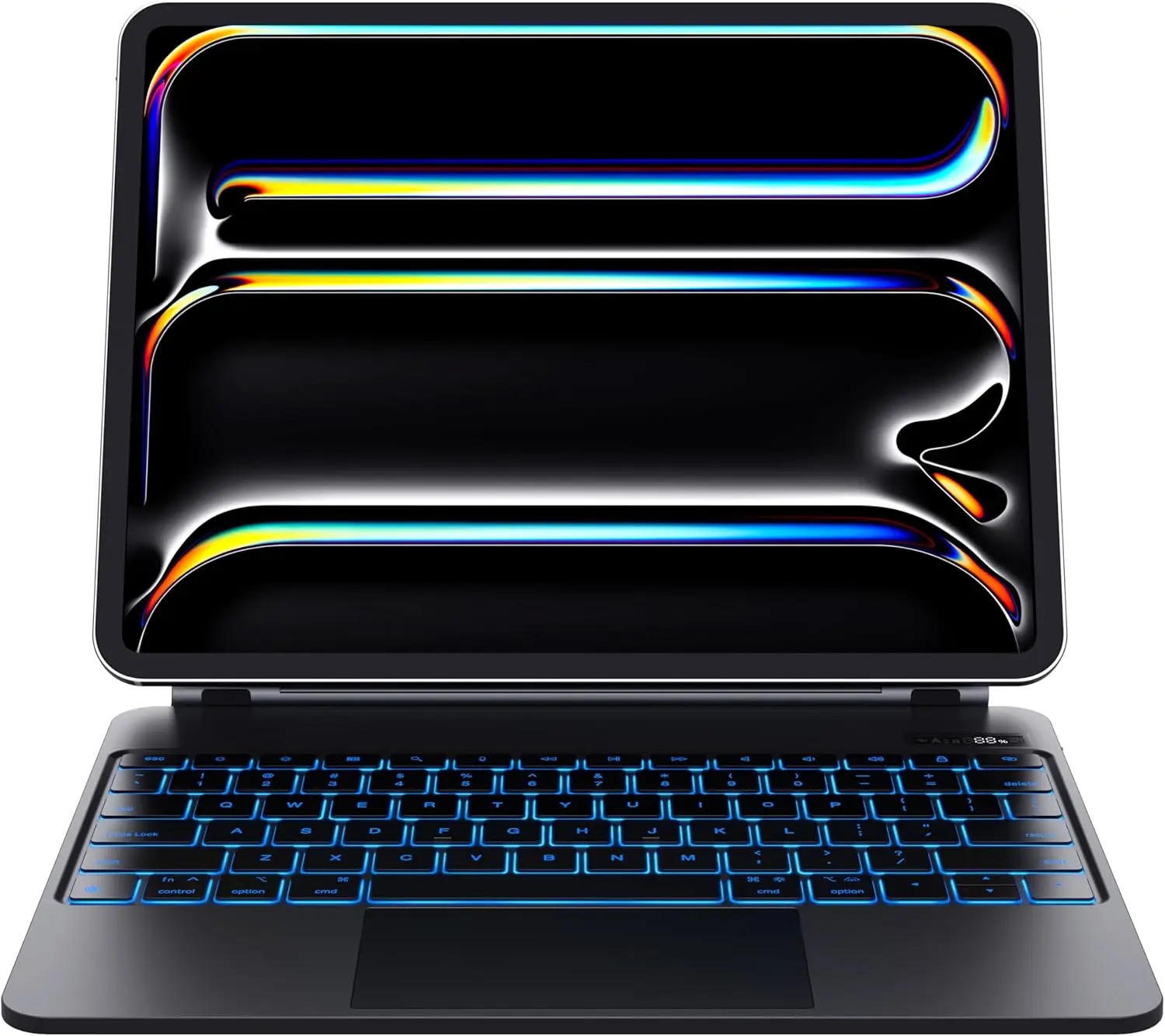 【CHESONA】Magic-Style Keyboard Case for iPad Air 13 Inch (M4 2026/M3 2025/M2 2024), iPad 11th(A16 2025)/10th(2022), iPad Pro 13 (M5 2025/M4 2024),Multi-Touch Trackpad with 7 Color Backlit, Floating Cantilever Stand Wireless Keyboard ，black-3