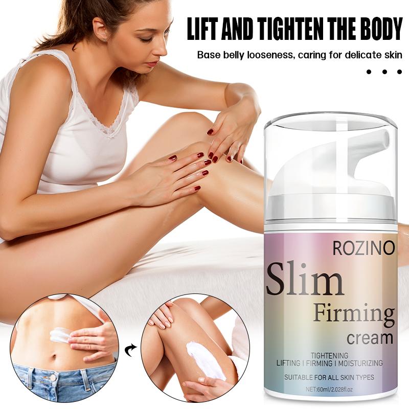 ROZINO Cream - Tightens Loose Belly Skin & Skin On Legs Arms Body & Butt - 60ml Moisturizing Formula for Defined Look