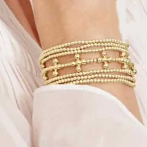 Copper cross bracelet 1 piece 3mm 6 piec