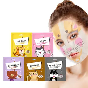 Face Masks Skincare for Kids Teenage Girls - 5Pcs Facial Masks Spa Gifts for Women Skin Care for Teens 10-12 Girls - Kids Face Mask to Moisturizing - Animal Character Sheet Masks Mother Day Gifts