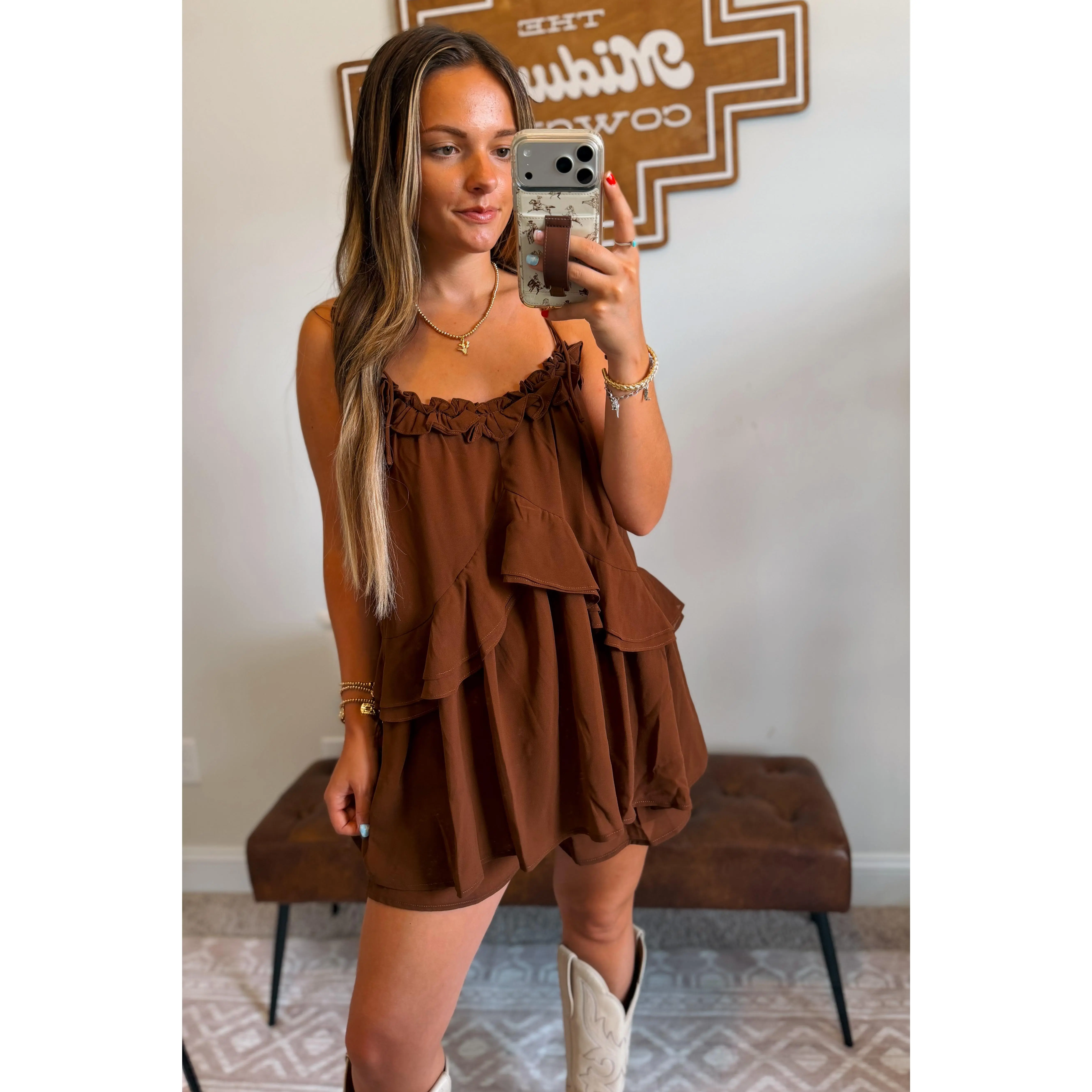 Brown Canyon Flare Romper