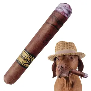 Plush Cigar Dog Toy