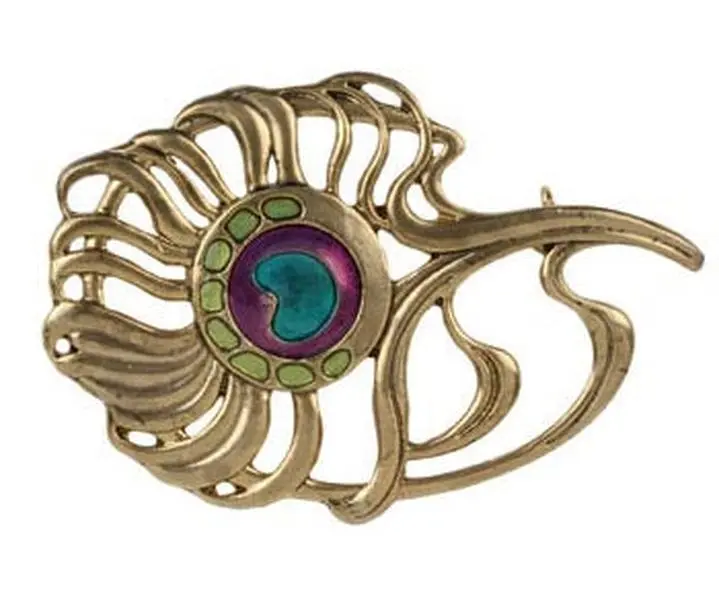 Peacock Feather Brooch - Elegant Design with Natural Feather Accents, Ideal for Gifting and Fashion Accessories