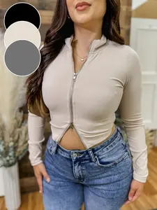 Sydnie Long Sleeve Zipper Top