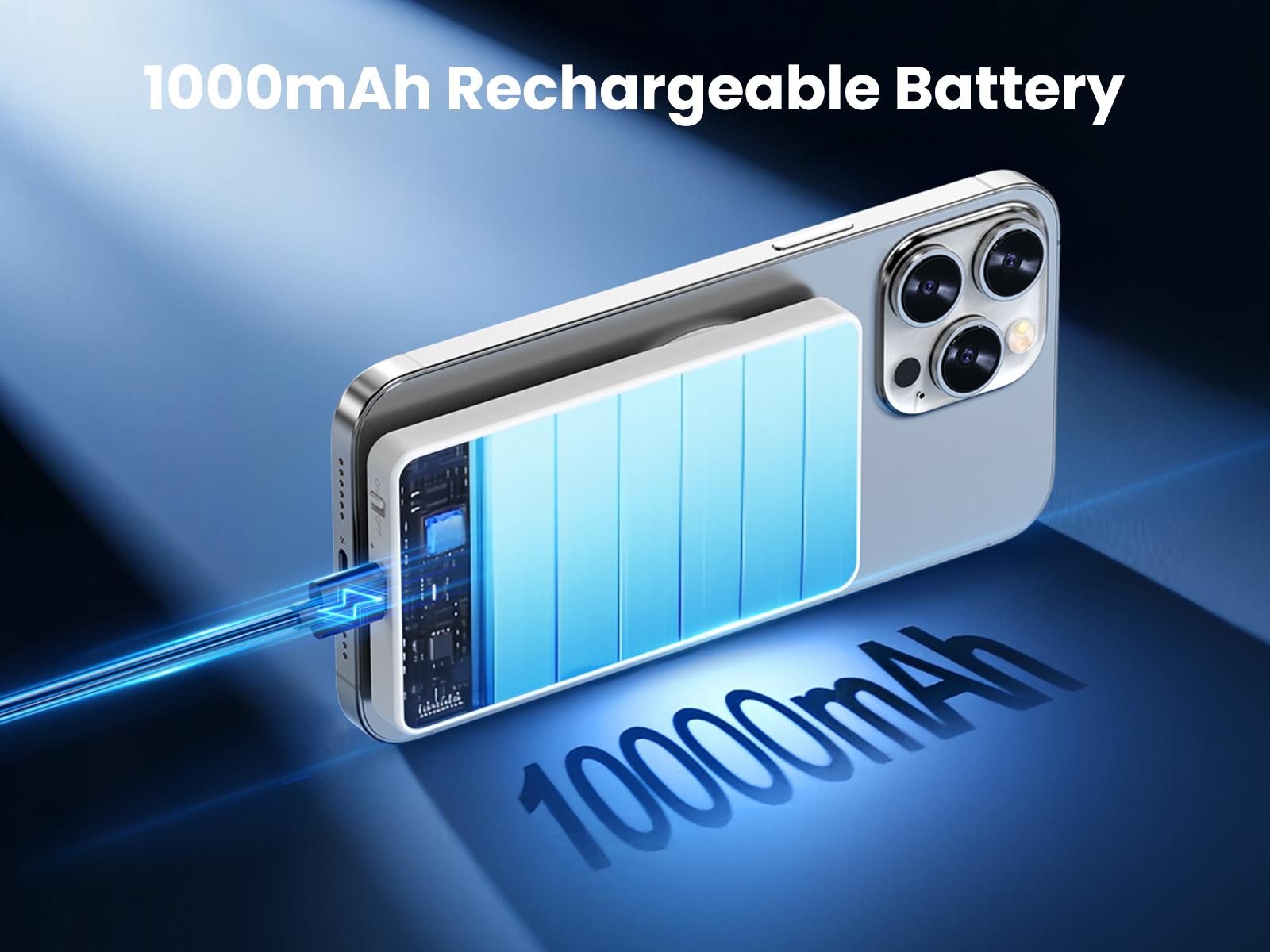 Magnetic Phone Vlog Monitor – 1080P Wireless Selfie Screen, Use Rear Camera for Live Streaming & TikTok (4K 30fps Wired, iPhone/Android Compatible)