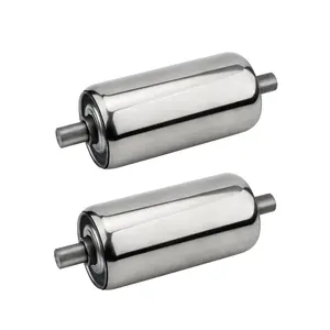 2 Pack Stainless Steel Conveyor Rollers 2" Diameter 4" Length Gravity Transmission Replacement Rollers