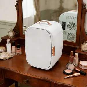 CNCEST 12.68Qt Cosmetic Refrigerator Dual Cooling Heating 39-140°F Quiet 20dB with Car Home Adapter for Skincare Makeup