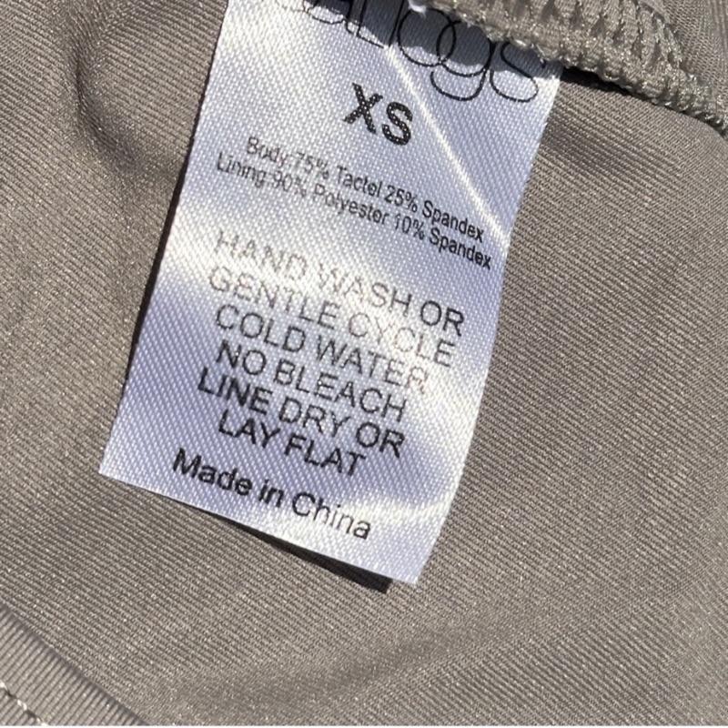 Baltogs mock neck short sleeve leotard tank charcoal gray color dance dancewear adult XS Fluffy Three-Layer