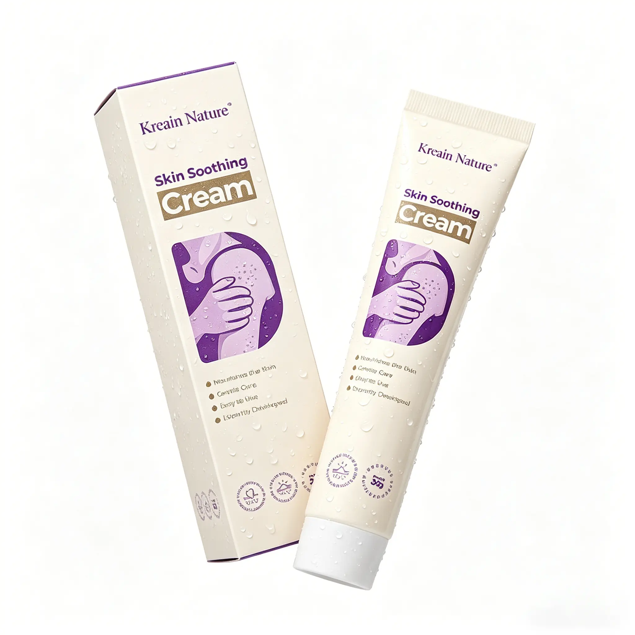 Kreain Nature Tea Tree & Safflower Root Soothing Skin Gel, Gentle Calming Formula for Daily Skincare