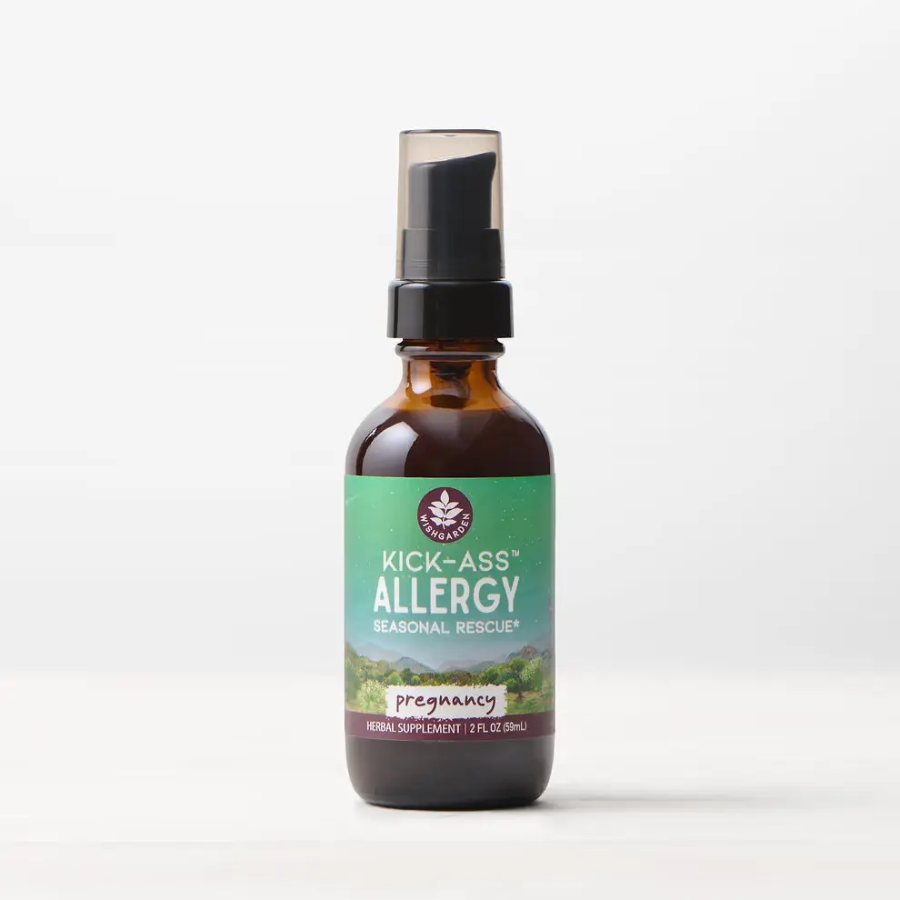 Wish Garden Kick-Ass Allergy Relief Solution - Postpartum & Pregnancy-Safe Vegan Gluten-Free Immune Support Allergy Aid with Cinnamon Aromatherapy Essential Oils