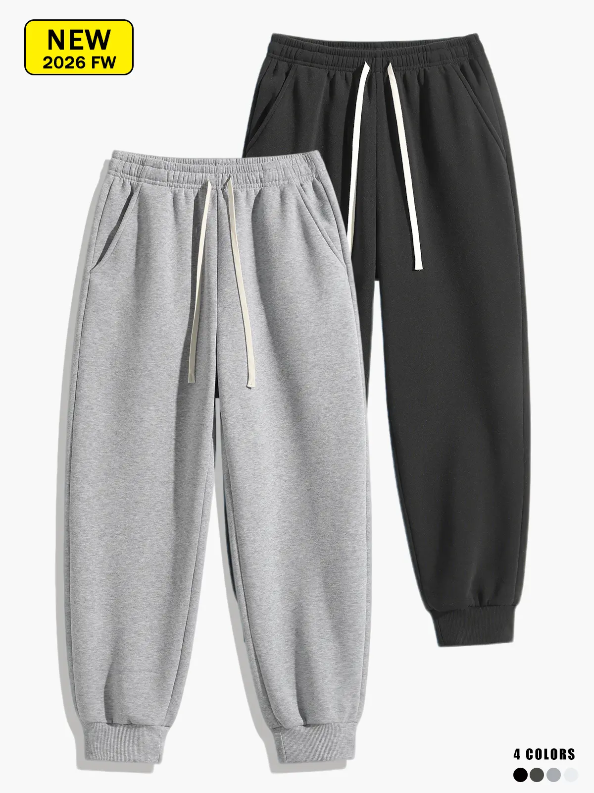 Men’s autumn/winter casual jogger knit sweatpants, loose and comfortable, soft and skin-friendly, suitable for running, fitness, and other outdoor activities.