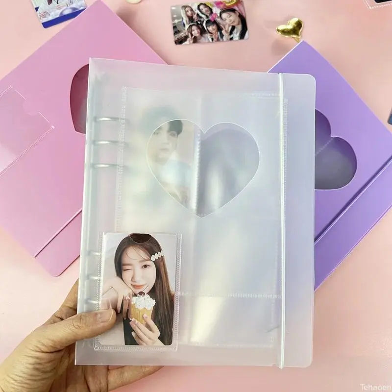 A5 Photocard Binder Cover Kpop Photo Album Simple Card Binder Collect Book Loose-leaf Photocard Album Kpop Card Binder Card Set