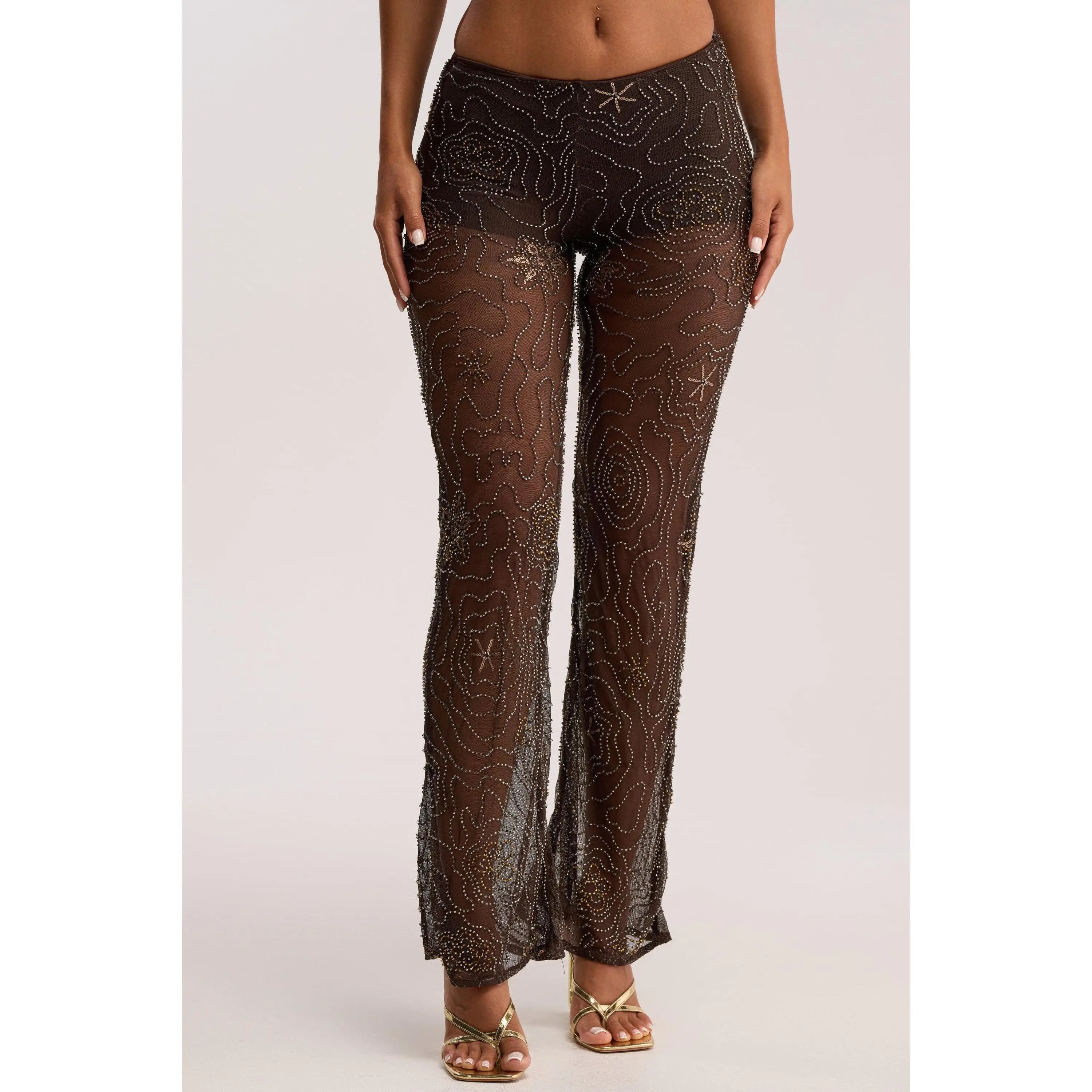 KATE EMBELLISHED MESH PANT