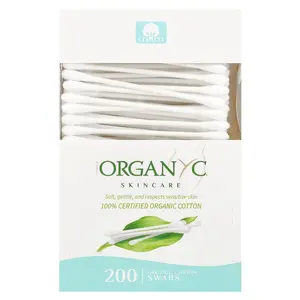 Organyc Organic Cotton Swabs, 200 Swabs