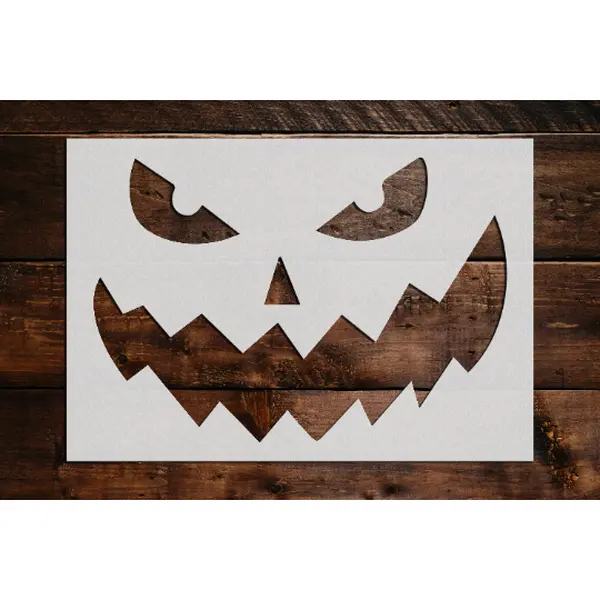 Pumpkin Face Stencil - Art and Wall Stencil