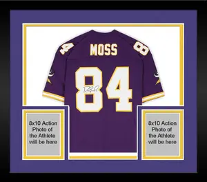 Framed Randy Moss Minnesota Vikings Autographed Purple Mitchell & Ness Replica Jersey - Fanatics Authentic Certified