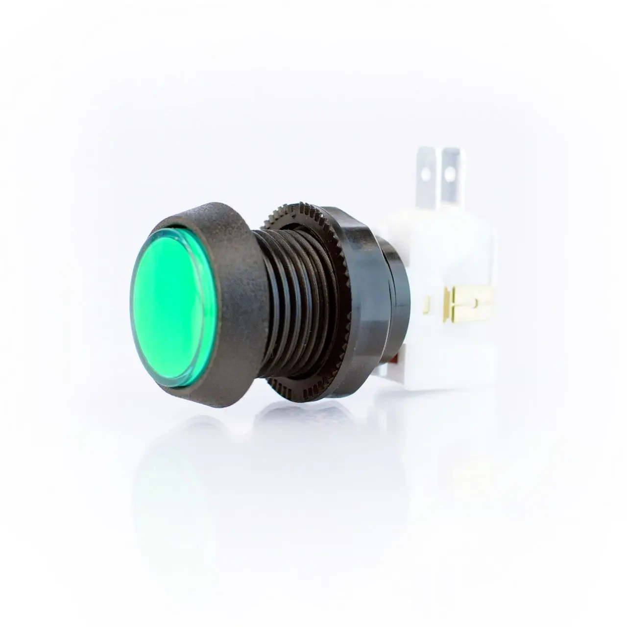 Small Green Plastic Mechanical Push Button