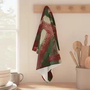 Festive Abstract Microfiber Tea Towel