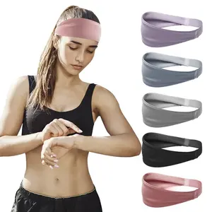 Wide Sweatproof Sports Headband | Anti-Slip Workout Hair Band for Yoga, Gym & Basketball | Breathable Athletic Head Wrap for Men & Women