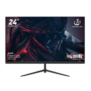 24" Gaming Monitor – 180Hz FHD IPS, 1ms, FreeSync, Built-in Speakers, Borderless Design, HDMI/DP for PC & Console