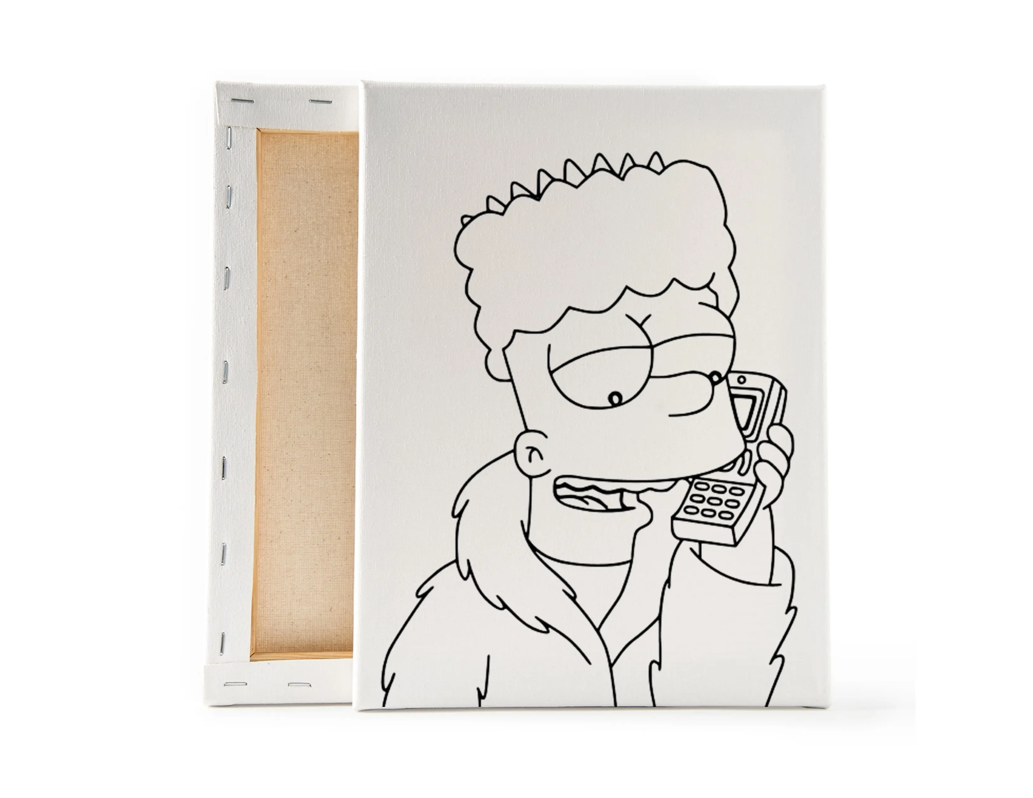 Simpsons Inspired Pre-Sketched Canvas