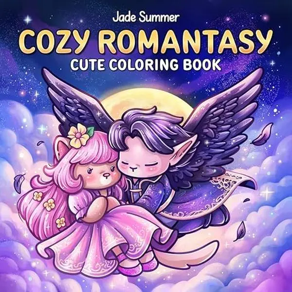 Cozy Romantasy: Cute Coloring Book for Adults and Teens with Fantasy Romance Scenes for Relaxation (Cozy Coloring Books)