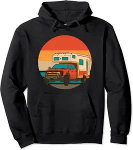 Retro Sunset Offroad Camper Van RV Vintage Camp Camping Trip Pullover Hoodie - Yoandymira Shop 65B09YLG7LMV
