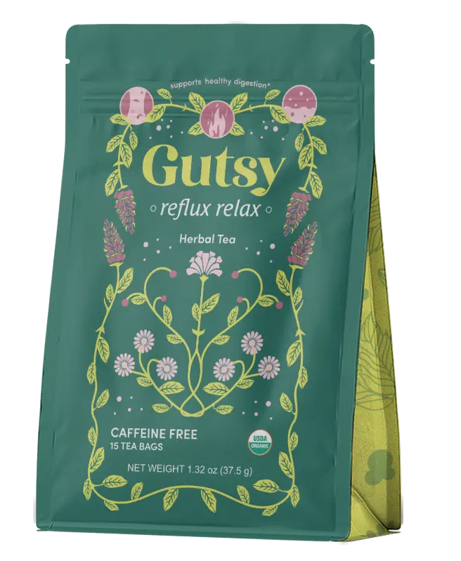 Healthy Digestion Tea - Reflux Relax Herbal Tea that Supports Indigestion, Bloating, and Relaxation