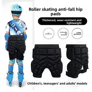 Kids, Teens & Adults Inline Skating Protective Hip Pads - Crash Pants for Figure Sports, Skateboarding & Skiing
