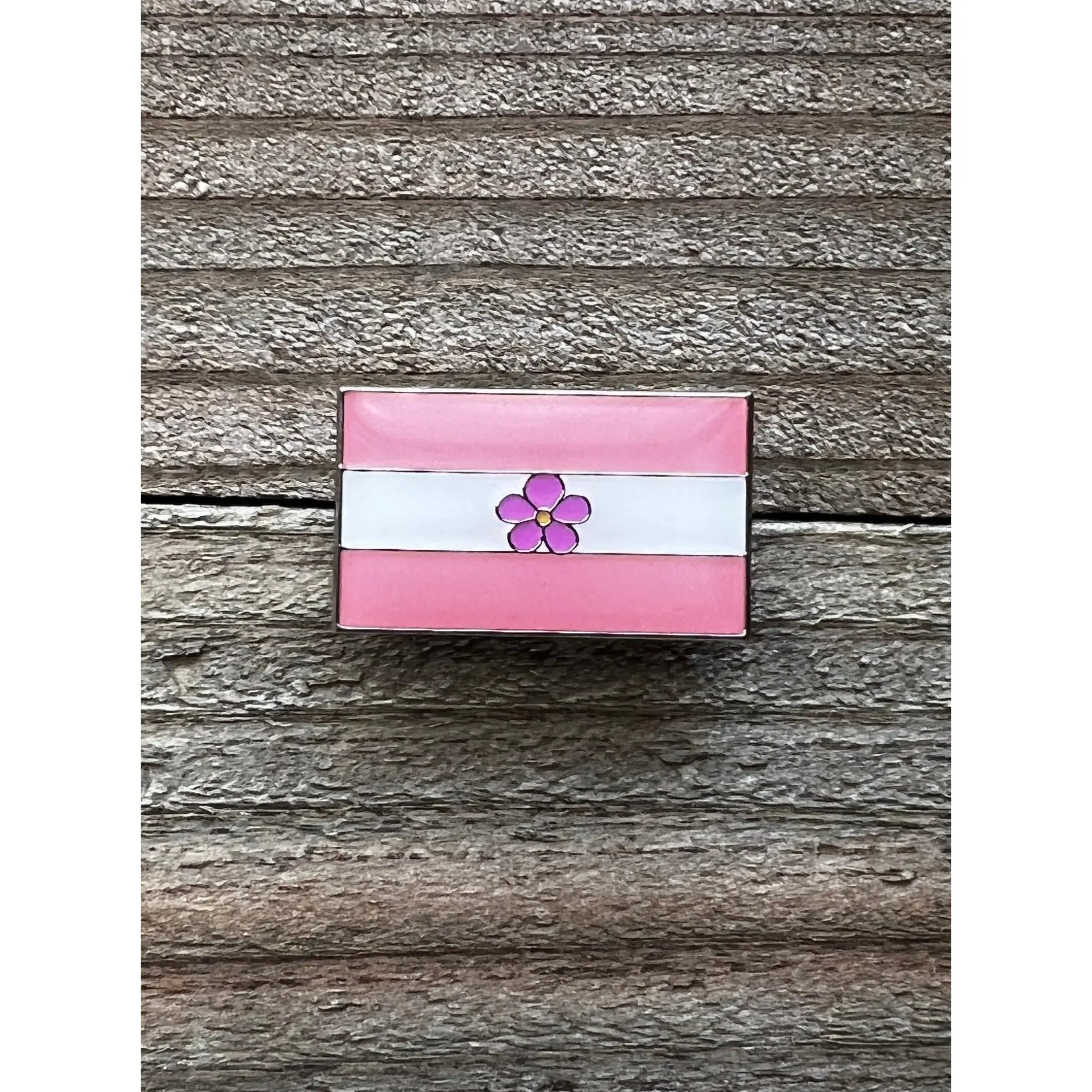 Lesbian Sapphic Flag Lapel Pin - 1" x 5/8"