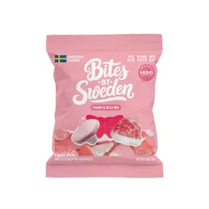 Bites By Sweden Foamy and Jelly Mix 2.4oz, Swedish Candy