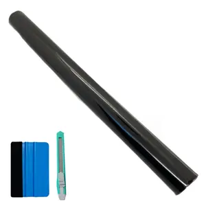 12x60 Inch Car Headlight Tint Film,Multifunctional Fog Light/Taillight Tint Film,Stretchable+Cuttable Vinyl Wrap Protector,Non-Marking Self-Adhesive Car Decals Decor