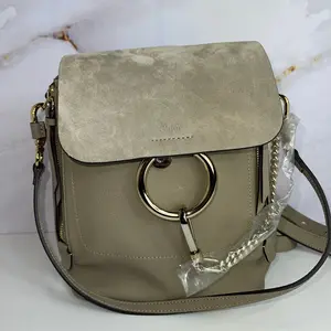Pre-owned Chloé Suede / Calfskin Backpacks Chloe Small Faye Backpack