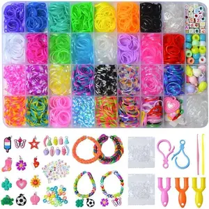 Bracelet Making Kit - Colorful Rubber Bands Refill Kit, Perfect DIY Gift for Girls DIY,Girls Gift,Colorful Jewelry Making