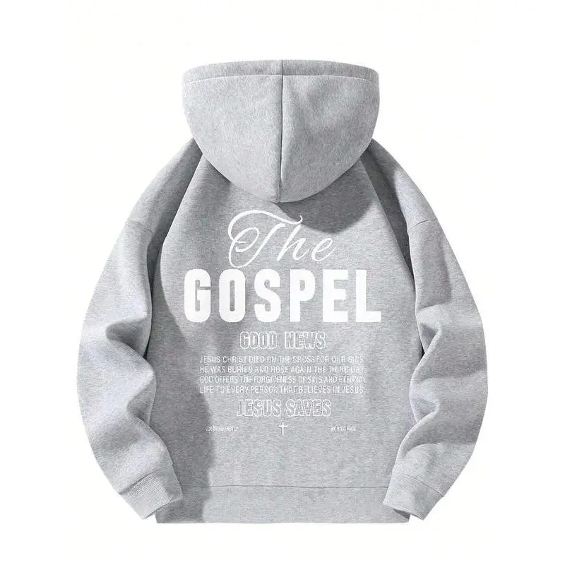 Super Warm Fleece Hoodie with Jesus Saves Pattern, Casual Streetwear Inspired by Faith, Perfect for Home Relaxation and Cold Weather Super Warm Fleece Hoodie with Jesus Saves Pattern, Casual Streetwear Inspired by Faith, Perfect for Home Relaxation and Cold Weather