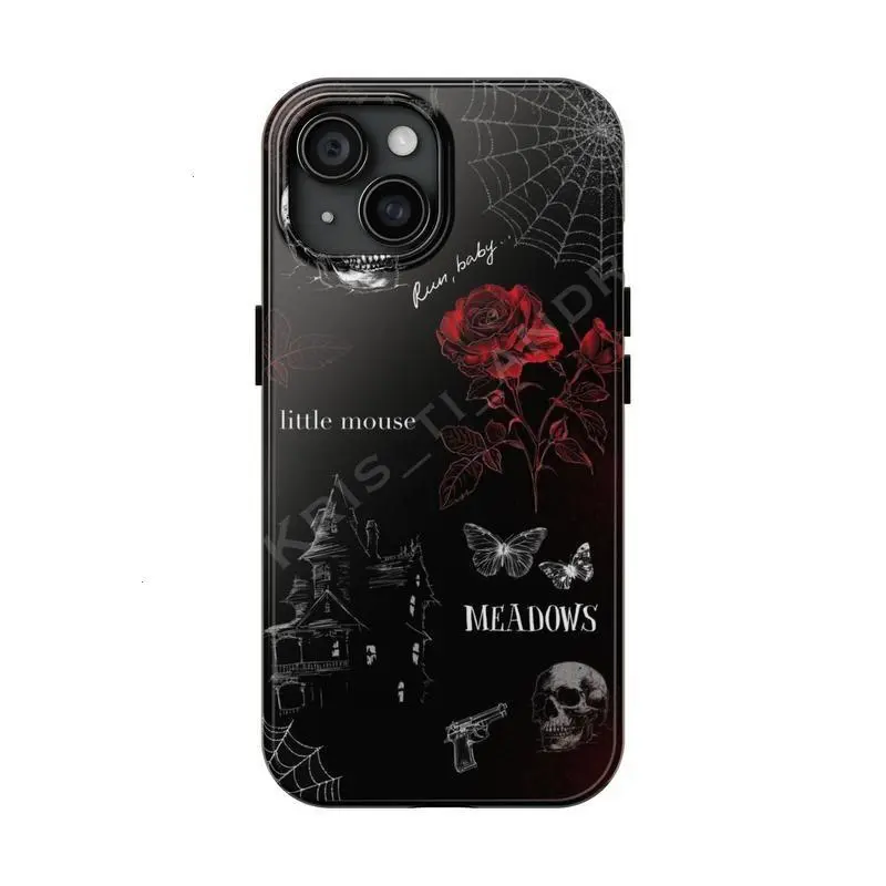 Haunting Adeline Meadows Little Mouse Phone Case, Summer Trendy Design, Tough Case Compatible with Apple iPhone 11, 12, 13, 14, 15, 16, 17 Pro Max Plus Mini - BookTok Dark Romance Reader Core Cover