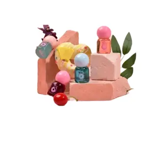 Kevin&coco Donut Lip Gloss Duo - Sweet Treat Design with Colorful Bottles & Cherry Accent glossy care lipstick Blueberry