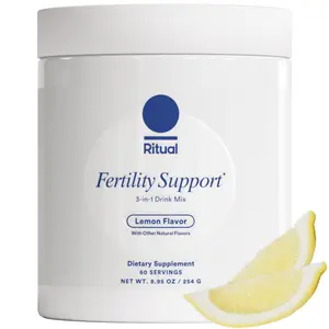 Ritual Fertility Support Supplement 3-in-1 Drink-Mix Formulated to Support Conception Outcomes with Clinically-Studied Ingredients (CoQ10, NAC, Myo-Inositol) and Designed with an OB/GYN. 60 Servings.*