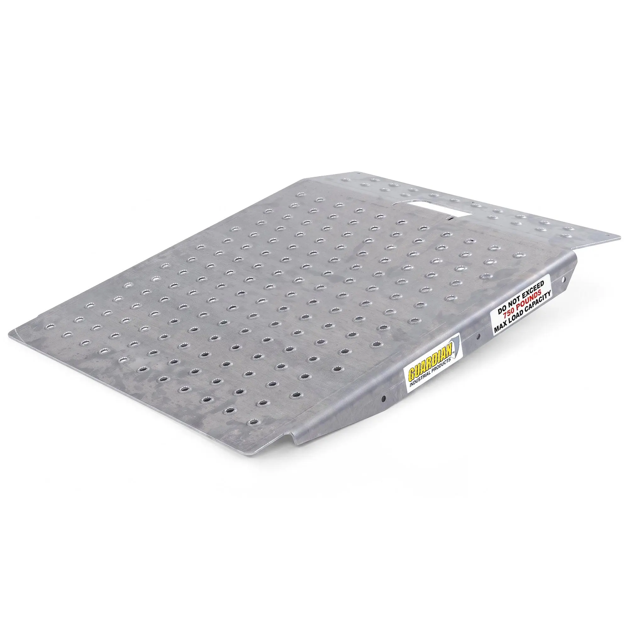 Guardian Heavy Duty Aluminum Shed Ramp, Portable Loading for Mowers, ATV, Silver